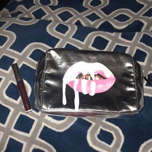 Kylie Jenner lipstick and makeup bag